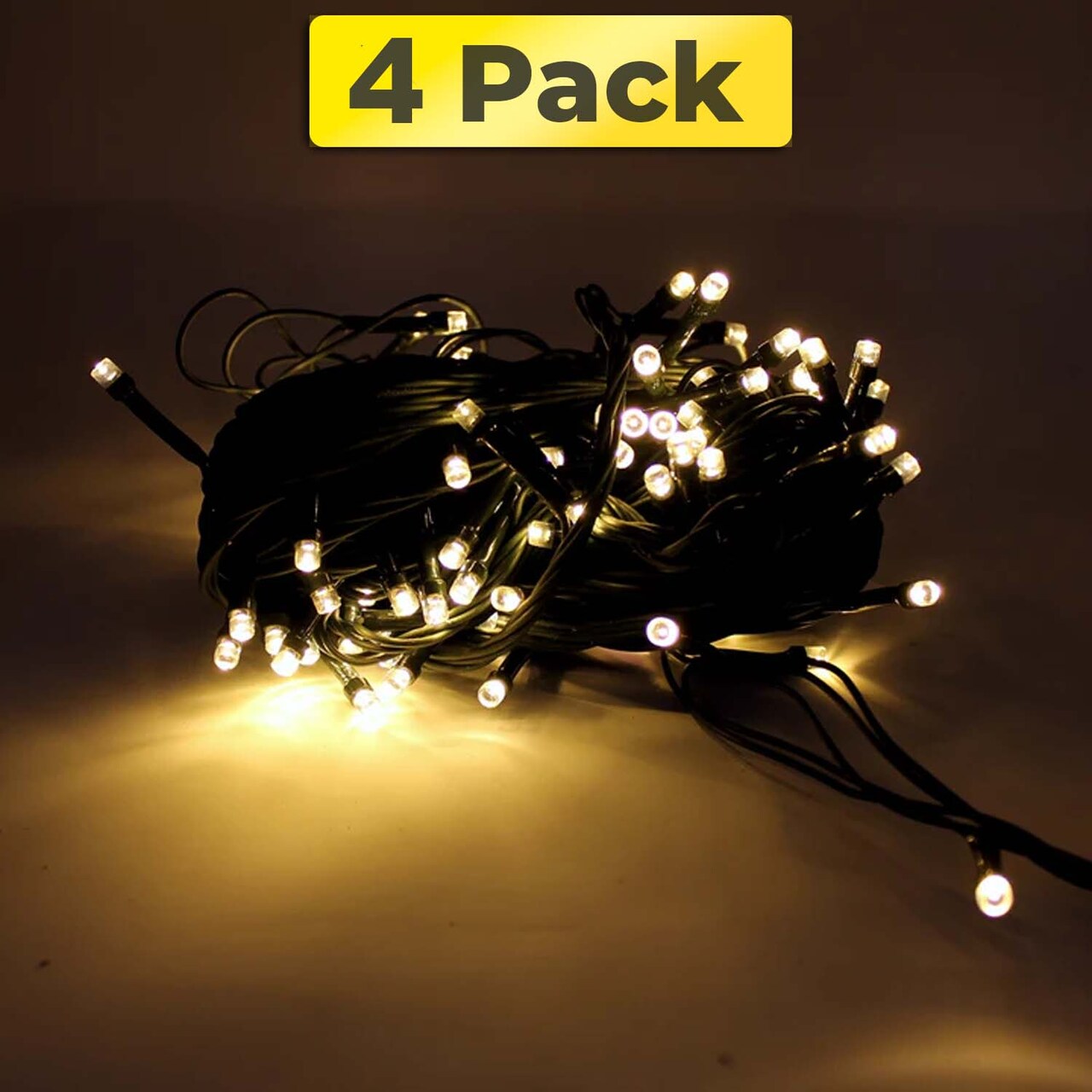 100 LED Green Wire String Light - Waterproof & Warm White For Christmas